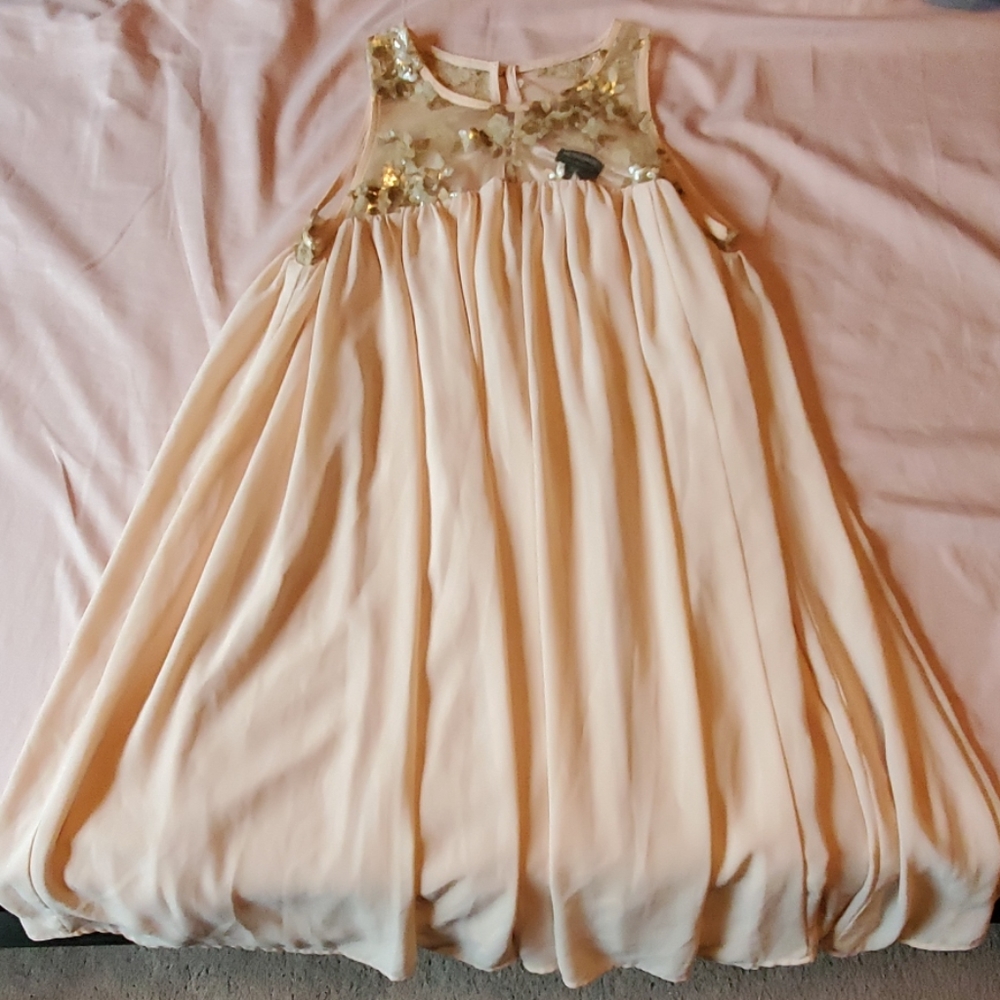 Flare Peach Cocktail Dress